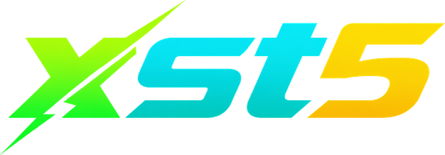 Logo xst5 nền đỏ